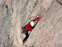 Sul secondo tiro 6c+