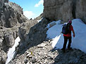 Herberg - Sulla deviazione per cenge si sbuca pochi metri sopra la forcella per Cima Herberg