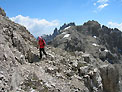 Cima Herberg - Traversata in versante S prima della Cima