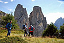 Quarta Pala di S.Lucano: sulla cresa erbosa verso Torre e Spiz di Lagunaz