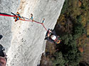 Bellissima placca e... arrampicata stupenda