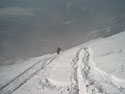 A pochi metri dalla cima del Serva