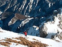 A pochi metri dalla cima Venal