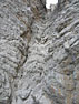 Il canalone della via normale, 