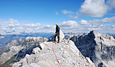 Sulla cima, verso Cima Preti