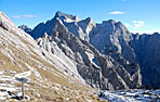 Cima dei Frati e gruppo dei Preti da Forcella Duranno